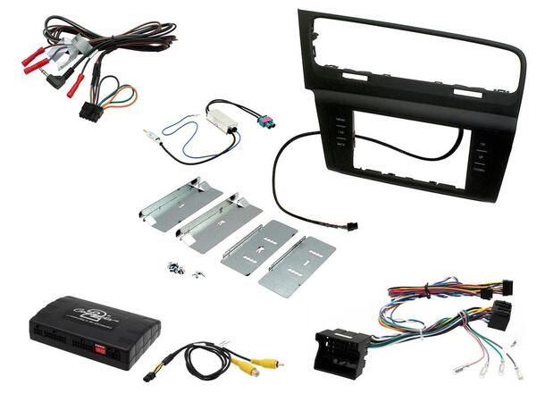 Connects2 Komplett monteringskit 2-DIN Golf (2013 - 2019) (Korte headunits) 