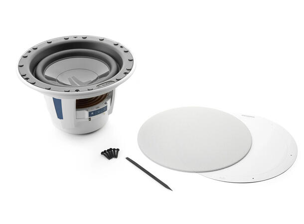 JL Audio M6-10IB-L-GwSw-4 - subwoofer 10" med HVIT Luxe grill 