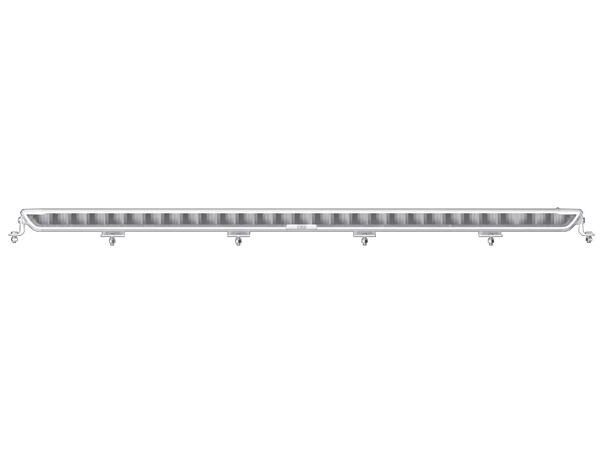 OZZ XB1 P52" fjernlys ledbar m/posisjonslys hvit  hus 