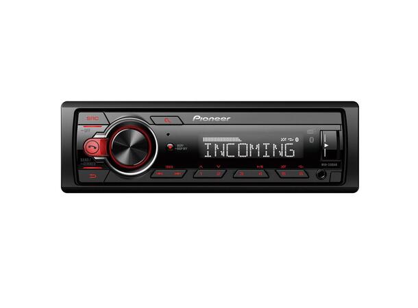 Pioneer MVH-330DAB | 1-DIN bilradio med DAB+ og Bluetooth