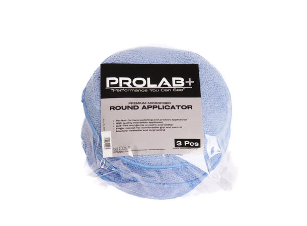 Prolab+ Glass towelProlab+ Round applica Håndapplikatorer, 3 stk 