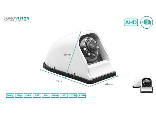 Sonovision SV-CAMPW Universalt ryggekamera 