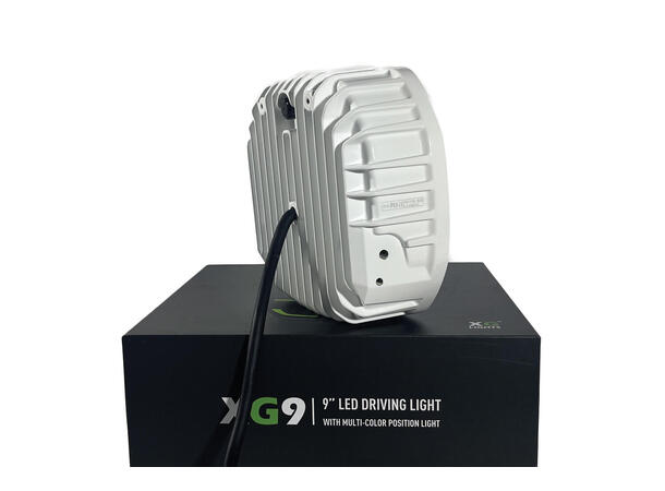 XG9 LED Fjernlys, Hvit Flerfarget parklys – hvit, gul og grønn. 