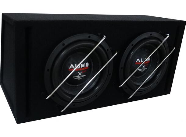 Audio System X-ION-Serie,2x10" basskasse Dobbel portet basskasse, 2x1 ohm 