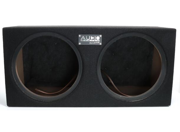 Audio System dobbel 12" basskasse Tom lukket basskasse på 2x29 liter 