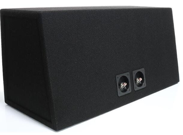 Audio System dobbel 12" basskasse Tom lukket basskasse på 2x29 liter 