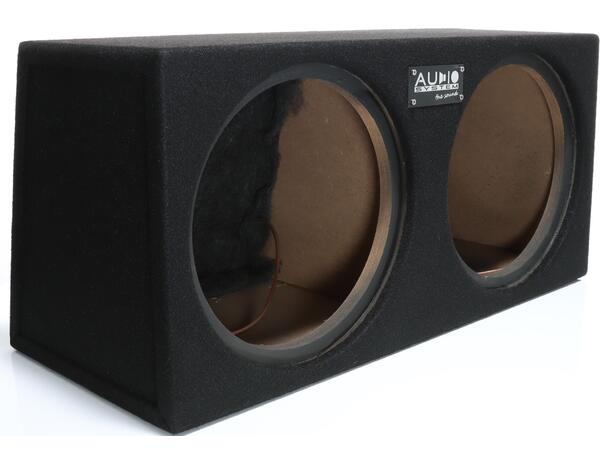 Audio System dobbel 12" basskasse Tom lukket basskasse på 2x29 liter 