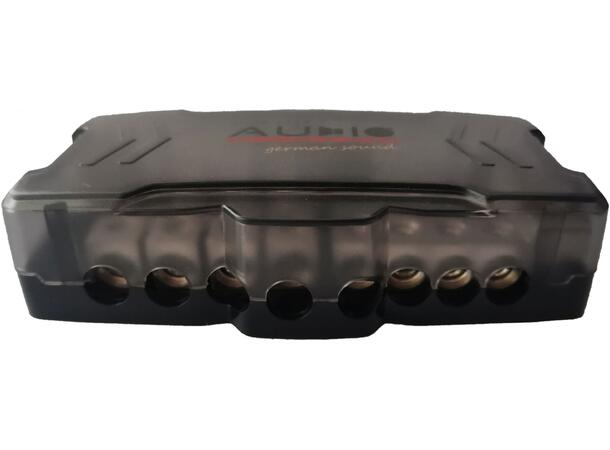 Audio System strømfordeler m/sikring For + og - , 4 x mini ANL 