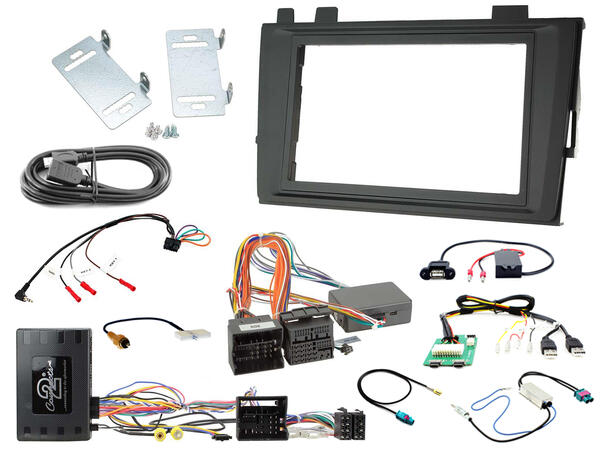 Connects2 Komplett monteringskit 2-DIN VW Transporter T6.1, med E-Call & WE Con 