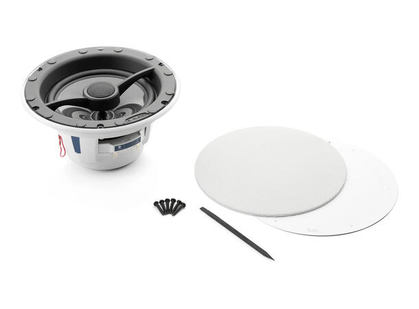 JL Audio M6-770x-L-GwSw - høyttaler 7,7" coaxial med HVIT Luxe grill 