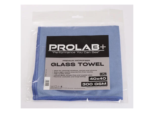 Prolab+ Glass towel 300 GSM, 40x40 
