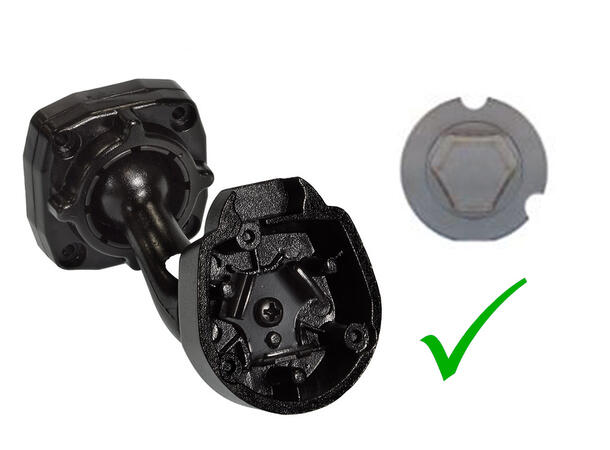 Alpine KTE-DME-BSTEL - speilfeste for DME-R1200 Ducato Boxer Jumper Movan 
