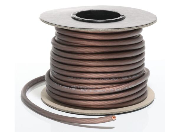 Audio System 20mm² OFC strømkabel Sort 25m rull 