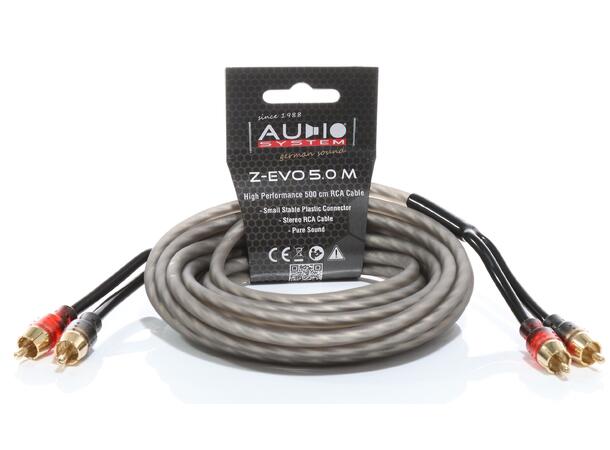 Audio System Z-EVO 5.0M, RCA kabel Signalkabel 500cm 