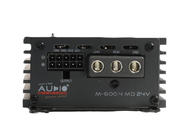 Audio Systeme M-600.4MD24 - forsterker 24volt 4x85Watt, 2x300 Watt 