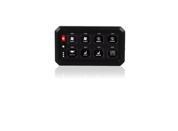 Lumen kontrollpanel 8 knapper med strømfordeling 