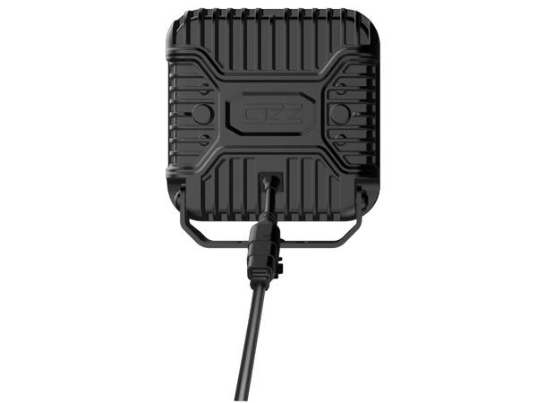 OZZ SQR 7" fjernlys 178mm (Sort hus) med park- og varsellys, 14000 lumen 