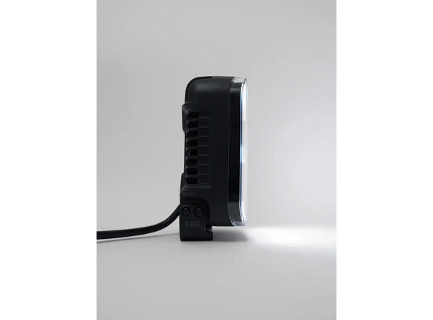 OZZ SQR 7" fjernlys 178mm (Sort hus) med park- og varsellys, 14000 lumen 