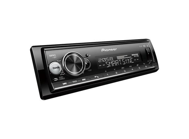 Pioneer MVH-S520DAB - hovedenhet BT,DAB+,USB,AUX,ikke CD,Langtidsminne 