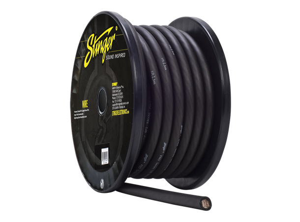 Stinger - SPW10TB(METER)strømkabel 50mm² SORT,pris pr meter 