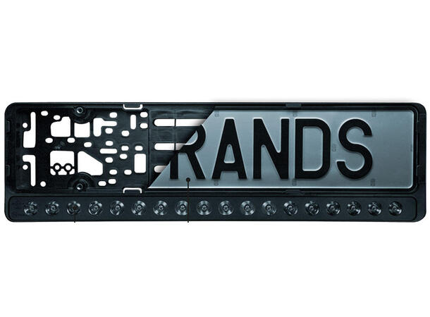 Strands LED-lys integrert i skiltholder Oppgradert Nuuk E-line, 8100 lumen, 20" 