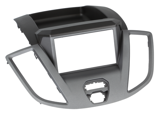 1-DIN/2-DIN monteringsramme - Grå Ford Transit (2014-2019) u/ekst.display 
