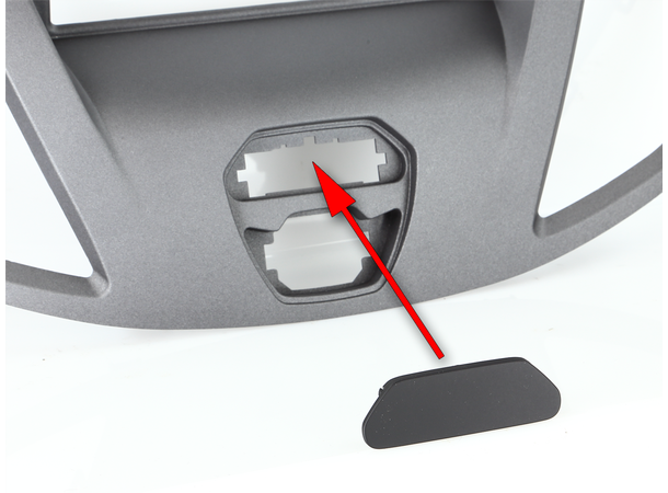 1-DIN/2-DIN monteringsramme - Grå Ford Transit (2014-2019) u/ekst.display 