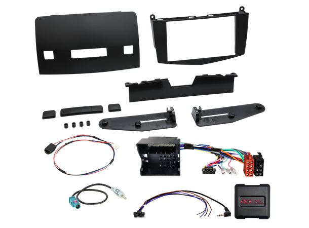 ACV 2-DIN monteringsett - komplett sett MB C-klasse (2007-2011) m/knapperad 