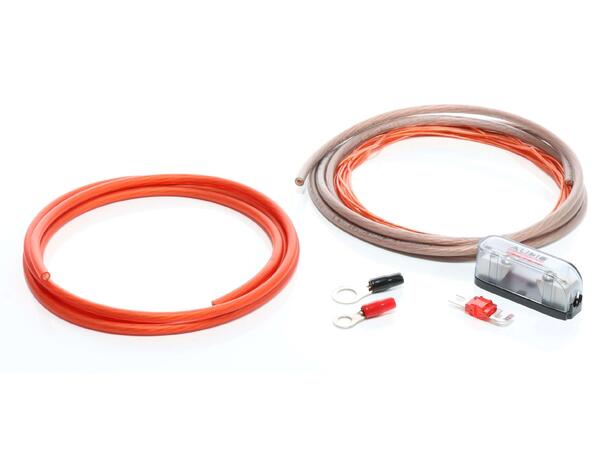 Audio System 10mm² strømkabelsett Tysk kvalitet, OFC, 2 meter kabel 