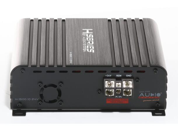 Audio System mono forsterker 1x1500 Watt RMS @ 1 Ohm, 24 Volt 