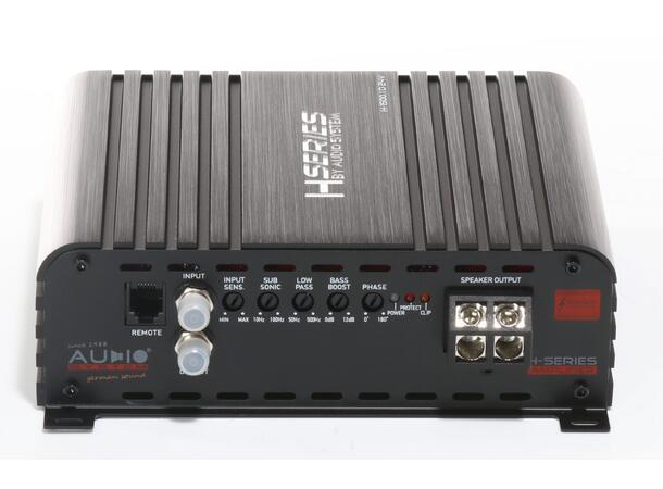 Audio System mono forsterker 1x1500 Watt RMS @ 1 Ohm, 24 Volt 