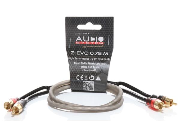Audio Systemz-EVO 0.75M, RCA kabel Signalkabel 75cm 