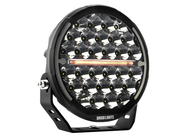 BRIODLIGHTS ICE-X fjernlys 9" med varme og parklys, 13500 lumen 
