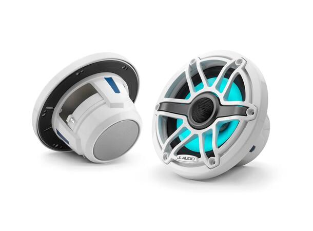 JL Audio M6-650X-S-GwGw-i  Marine høytt 6,5" coax sportsgrill HVIT (LED) 