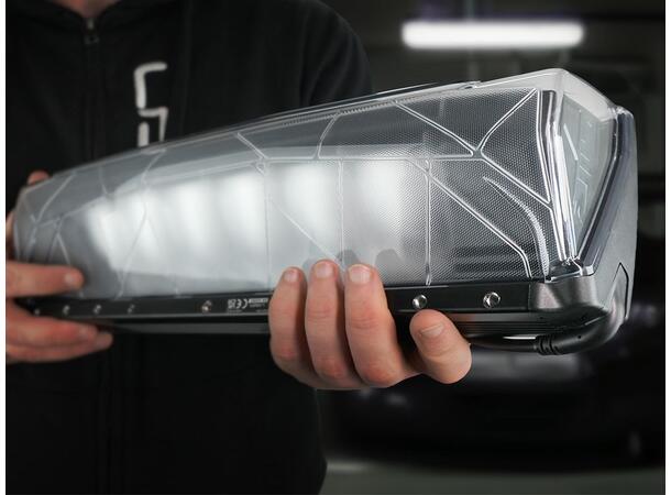 LAZER AIR-130 Elite LED fjernlys m/posisjonslys (hvit/gult) 