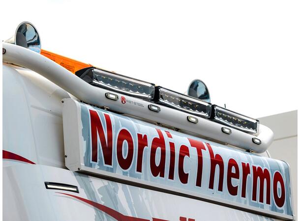 LAZER AIR-130 Elite LED fjernlys m/posisjonslys (hvit/gult) 