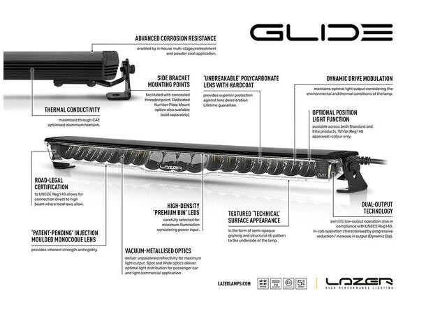 Lazer Glide 18 STD Lyspakke m/Senterfeste | Audiocom