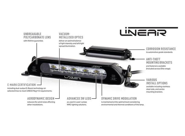 Lazer lyspakke | Linear 6 ELITE YELLOW Til Ski-Doo, Lynx 2025-> 
