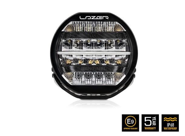 Lazer® Sentinel 9 HIGHLINE Sort. 9 tommer. 9520 Lumen. 