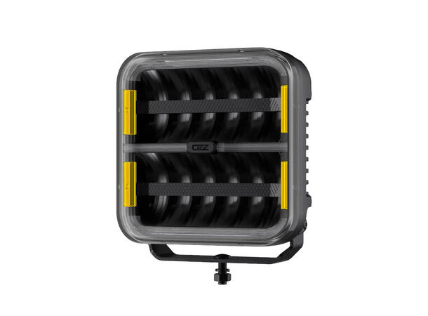 OZZ SQR 9" fjernlys 210mm (Sort hus) med park- og varsellys, 21000 lumen 