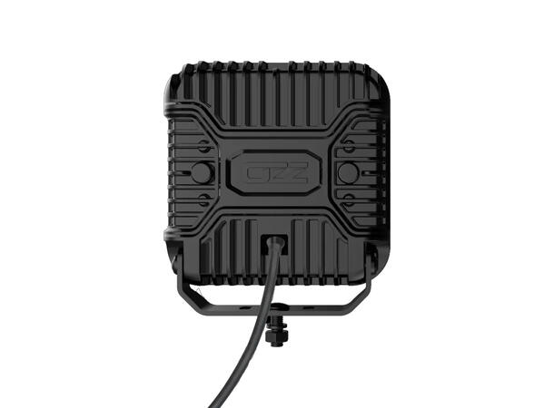 OZZ SQR 9" fjernlys 210mm (Sort hus) med park- og varsellys, 21000 lumen 