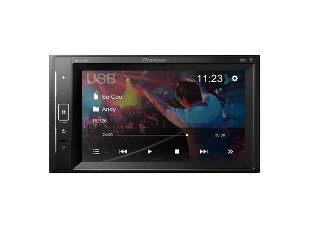 Pioneer DMH-A240DAB | 2-DIN bilradio med DAB+ og Bluetooth