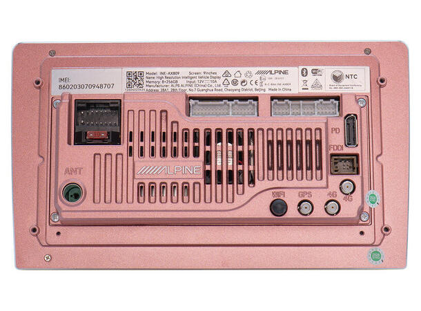 Alpine digital mediaspiller - INE-AX809 Android spiller, 9" touchskjerm, DSP 