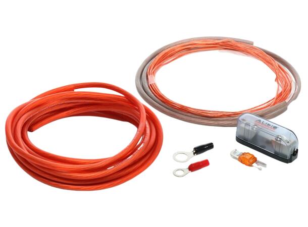 Audio System 10mm² strømkabelsett Tysk kvalitet, OFC, ANL sikring 