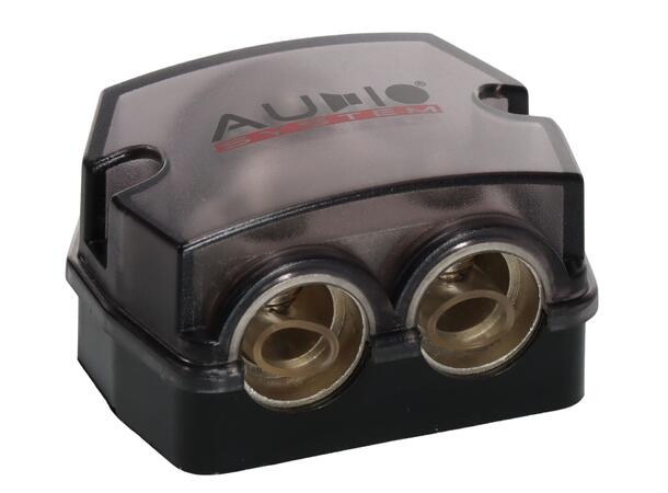 Audio System strømfordeler 1 x 35–50 mm² inn, 2 x 35–50 mm² ut 