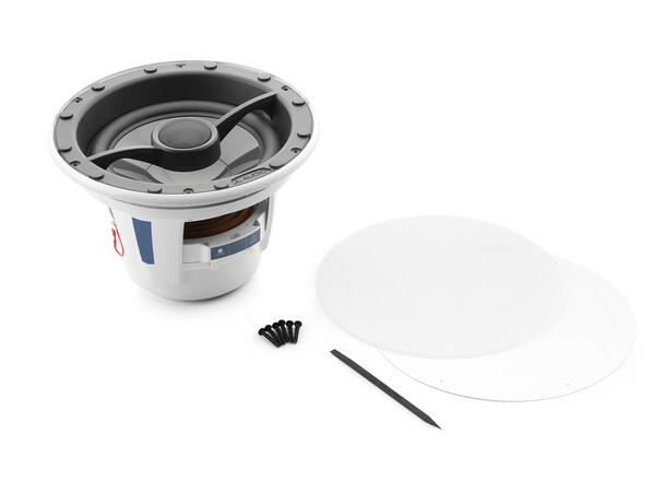 JL Audio M6-880x-L-GwSw - høyttaler 8,8" coaxial med HVIT Luxe grill 