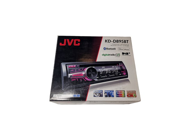 JVC KD-DB95BT (B-vare) 4x50W, AUX og USB i front, audio stream 