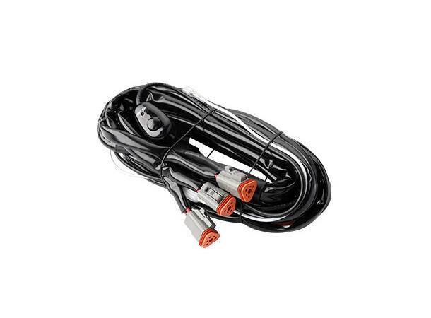 Kabelsett for ekstralys 3 x DT For 3 lamper, 12 volt, 3-polet 