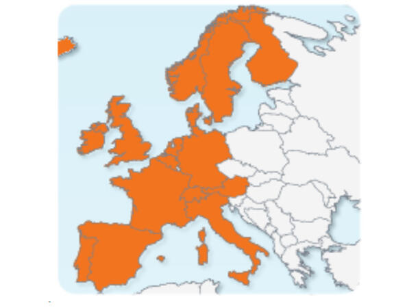 Kart over Europa* Naviextras 