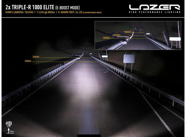 LAZER Grillkit med 2xTriple-R 1000 Elite Chevrolet Silverado 1500 LT 2022-> 